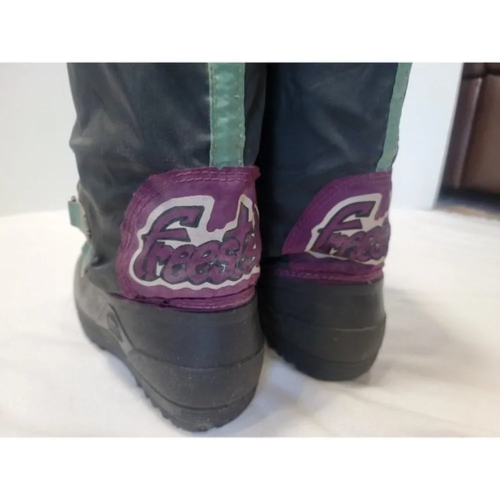 Sorel Women's 6 Freestyle Teal‎ Blue Purple Lace Up Lined Tall Winter Snow Boots